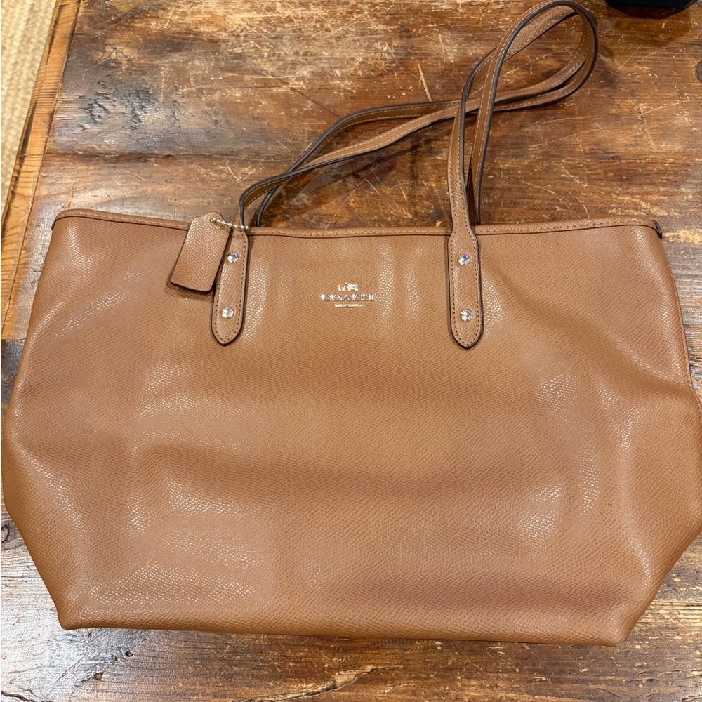 Coach Brown Leather Tote Bag